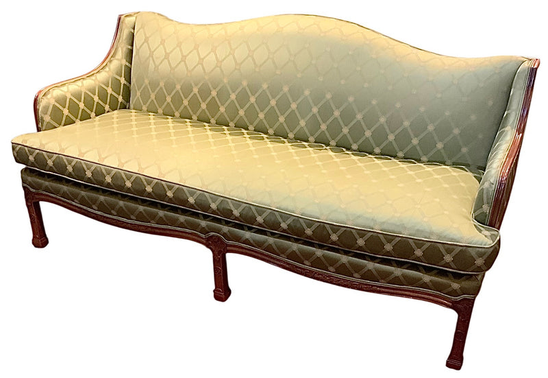 Carved Frame Chippendale Sofa