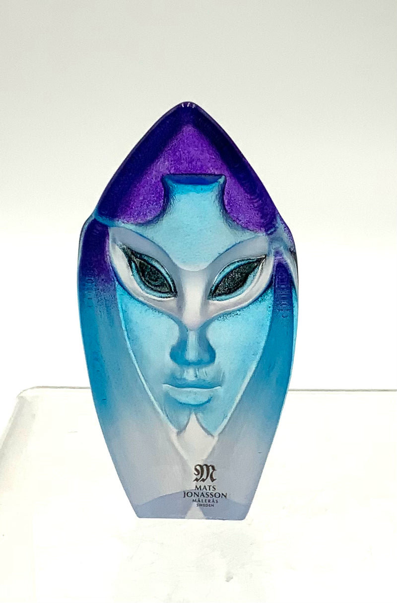 Mats Jonasson Blue Thalia Art Glass