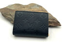 LOUIS VUITTON Black Monogram Empreinte Bifold Clea Wallet