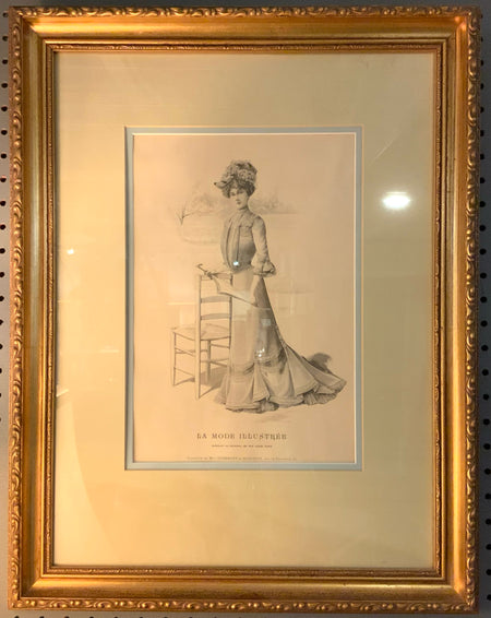 Pair of Vintage French Fashion Prints