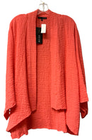 KOZAN Coral Crinkle Cotton Wide Sleeve Open Jacket