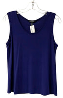 EILEEN FISHER Blue S/L Silk Tank Top