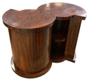 Bennett Kidney Shape Occasional Table with Marquetry Inlay