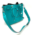 MICHAEL KORS Aqua Leather Blakely Bucket Bag