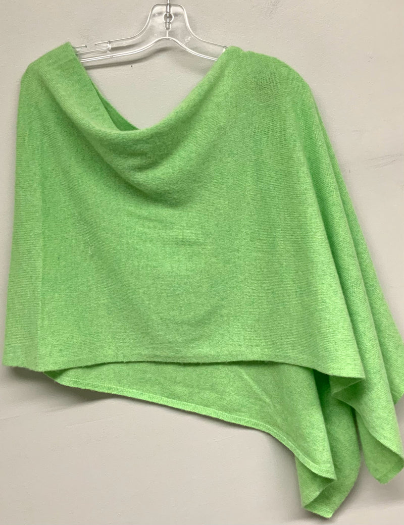 CLAUDIA NICHOLE Lime Green Cashmere Poncho