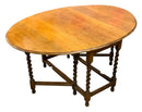 Antique Gate Leg Barley Twist Table