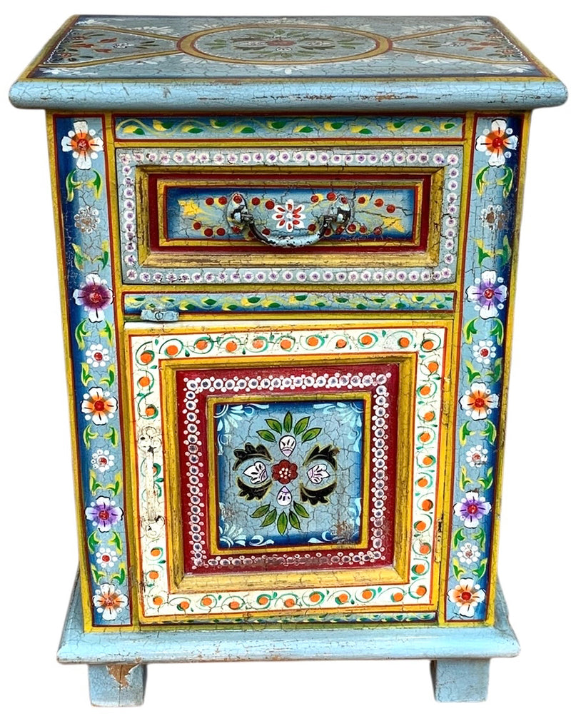 Handpainted One Drawer Nightstand