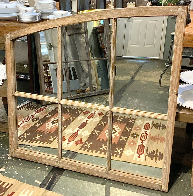 Rustic Mirrored Window Frame