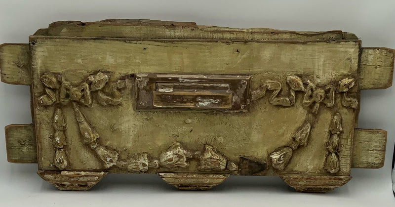 Antique Door Fragment with Mail Slot