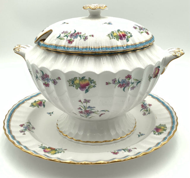 Spode "Trapnell Sprays" Lidded Tureen With Underplate