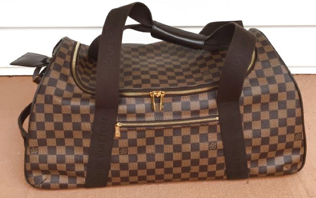 LOUIS VUITTON Damier Ebene Eole 55 Rolling Duffle Bag