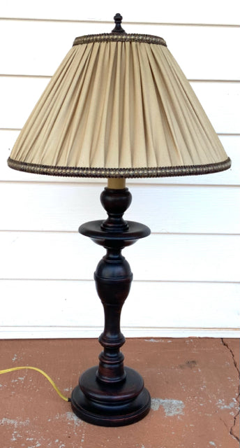 Bradburn Gallery Candlestick Lamp with Pleated Shade