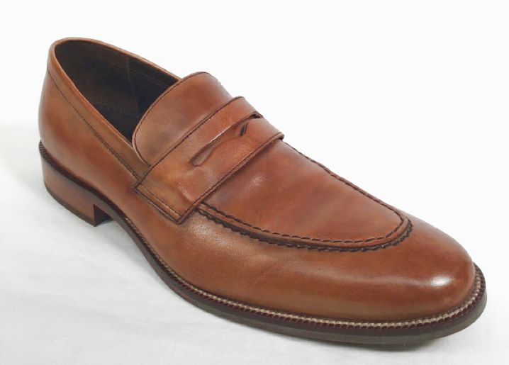 COLE HAAN British Tan Leather Penny Loafers 10