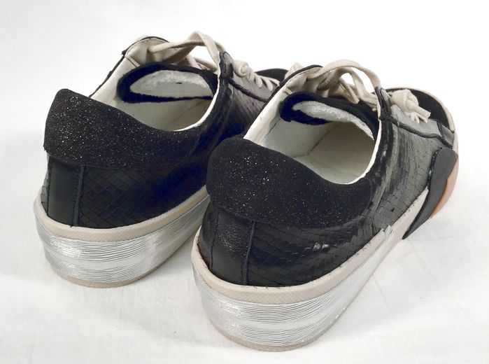 DOLCE VITA Onyx Emboseds Leather "Zina" Sneakers 6.5